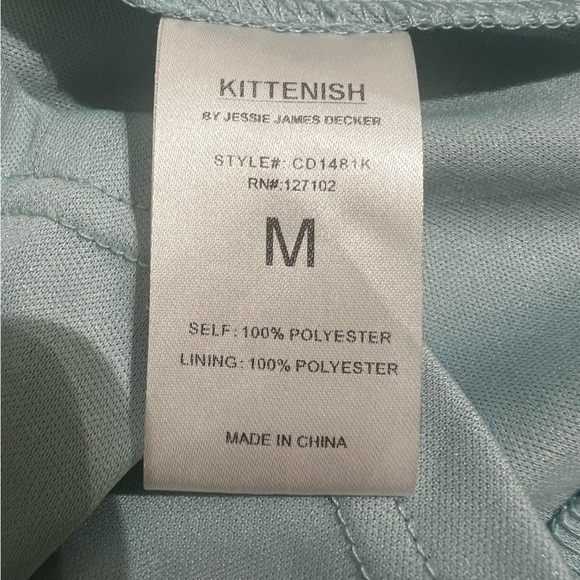 Kittenish Polka Dot Cutout Dress in Light Blue, Medium - Picture 6 of 13